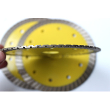Hot Press Sintered Diamond Blade, Small Diameter Turbo Rim Diamond Blade for Cutting Stones & Granite